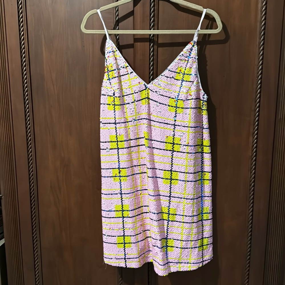 Buddy Love Cleo dress NWT sequin plaid size medium